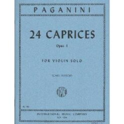 Paganini, Niccolo - 24 Caprices, Op. 1 - Violin solo - edited by Carl Flesch - by International